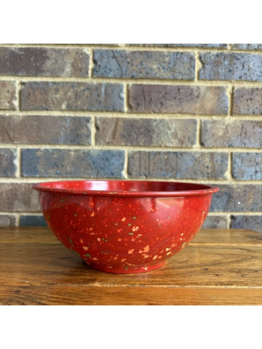 Red 100% Melamine Confetti Mixing Bowl 10.25” Unbranded